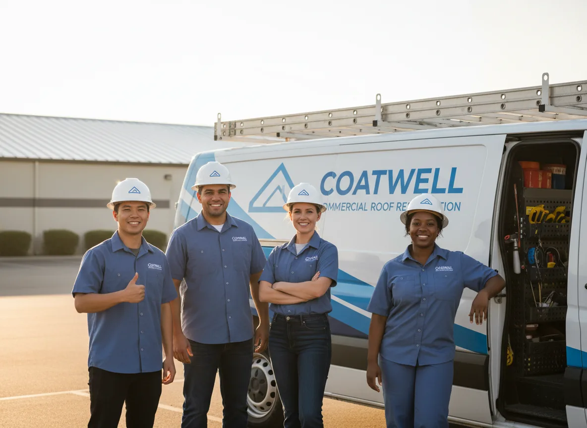 Commercial roof coating company in Southmayd, TX